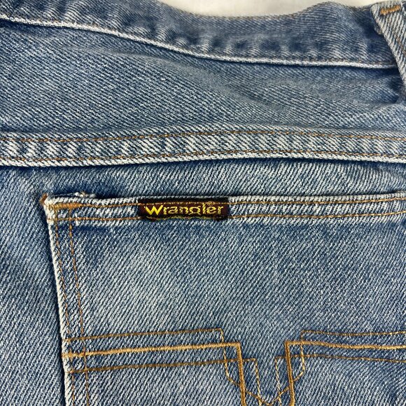 VTG Wrangler Shorts Men's 30* Blue Faded Cut Off Denim Jorts Talon Zipper Tag 32 - Picture 8 of 16
